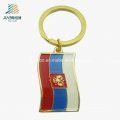 Top Vender Liga de Ouro Em Relevo Macio Esmalte Personalizado Bandeira Russa Pin Keychain